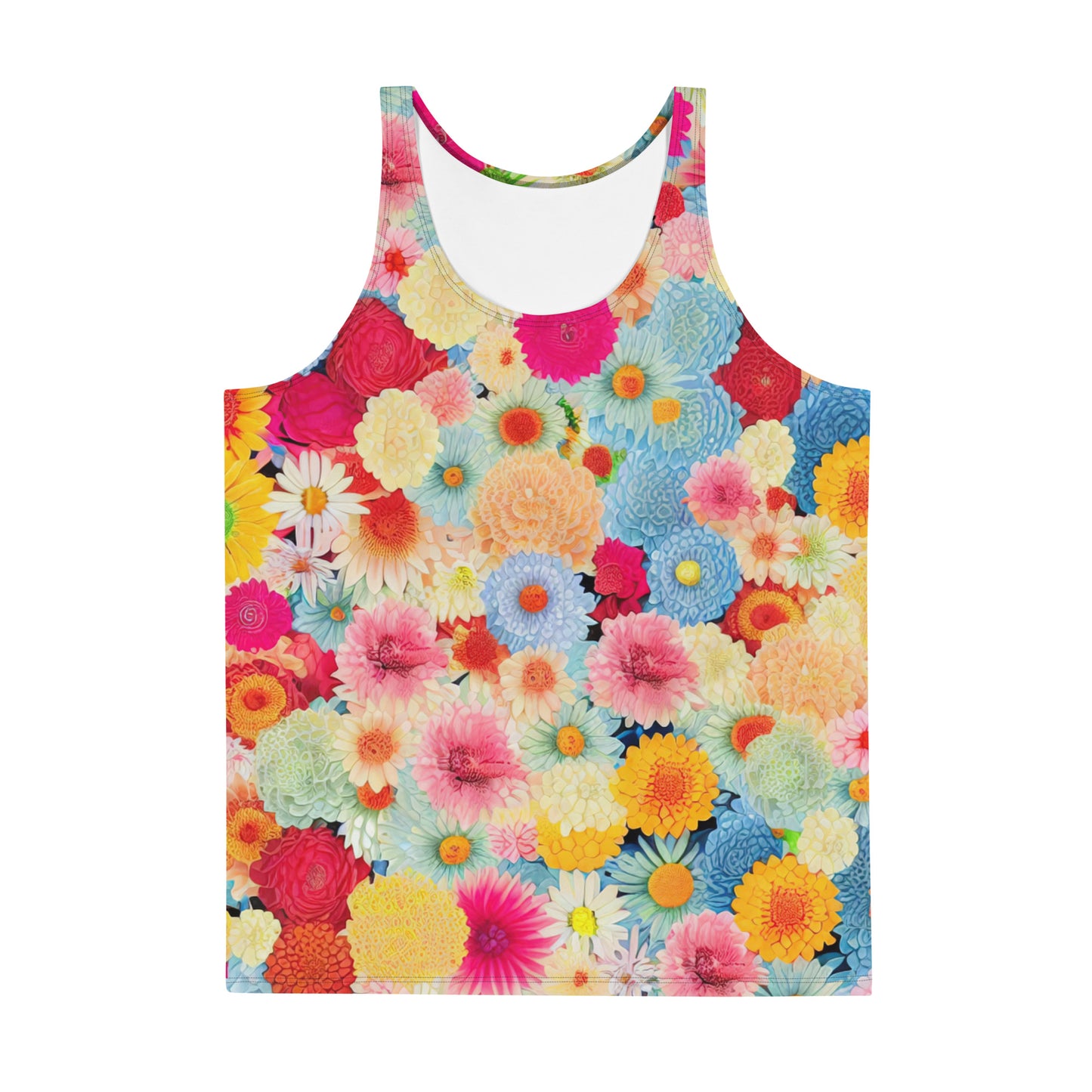 DMV 0106 Floral Unisex Tank Top