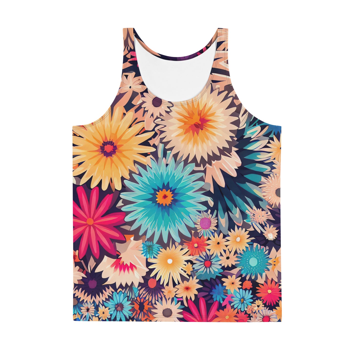 DMV 0404 Floral Unisex Tank Top