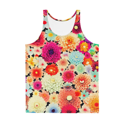 DMV 0424 Floral Unisex Tank Top