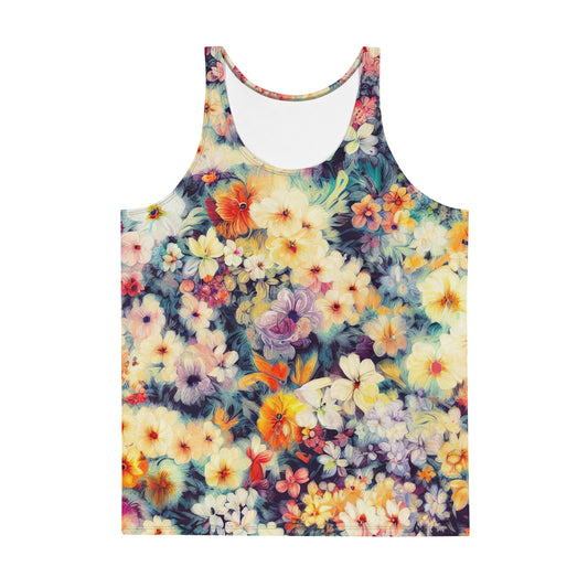 DMV 0513 Floral Unisex Tank Top