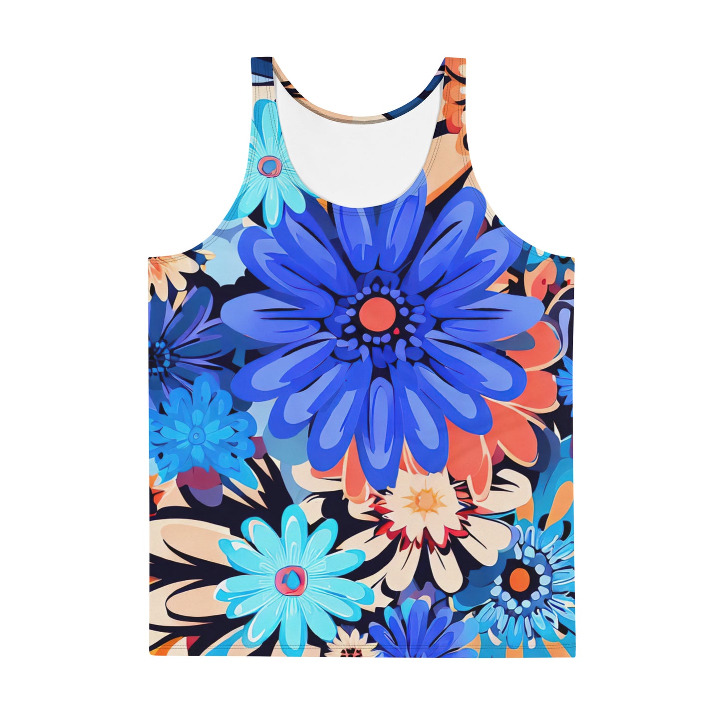 DMV 0368 Floral Unisex Tank Top