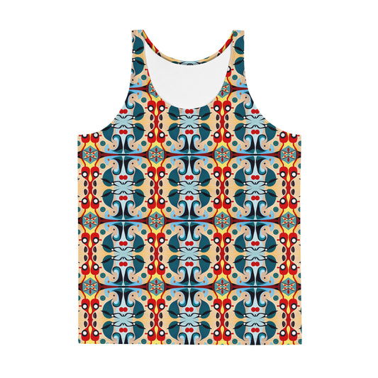 DMV 1430 Vintage Artsy Unisex Tank Top