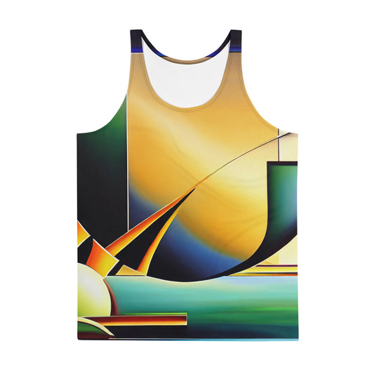 DMV 1015 Retro Art Unisex Tank Top