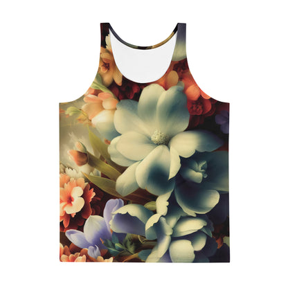 DMV 1682 Floral Unisex Tank Top