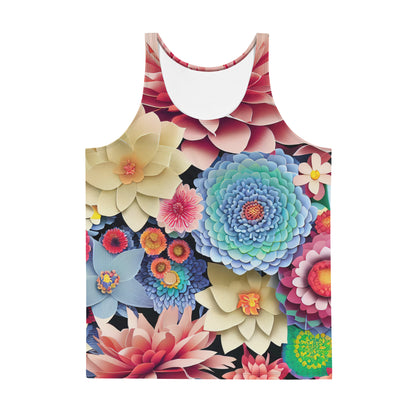 DMV 0609 Floral Unisex Tank Top