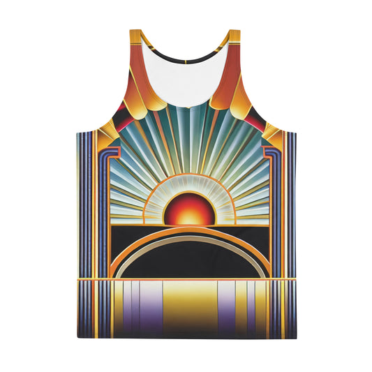 DMV 1469 Retro Art Unisex Tank Top