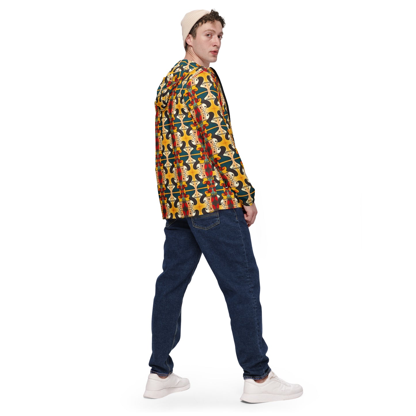 DMV 0281 Vintage Artsy Men’s windbreaker