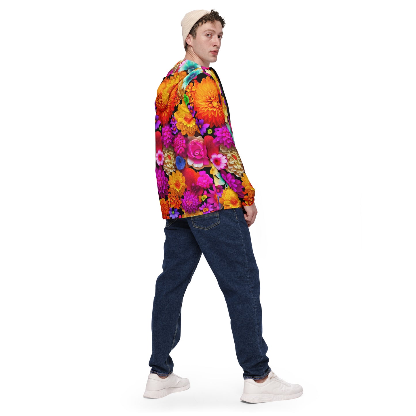 DMV 0238 Floral Men’s windbreaker