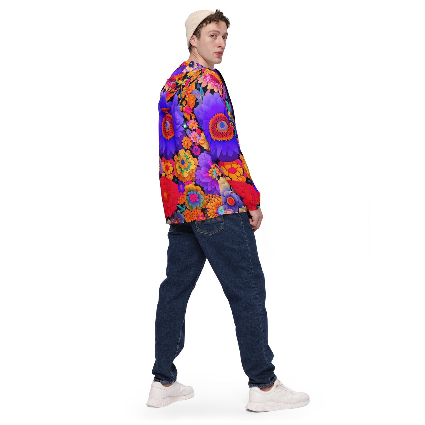 DMV 0220 Floral Men’s windbreaker