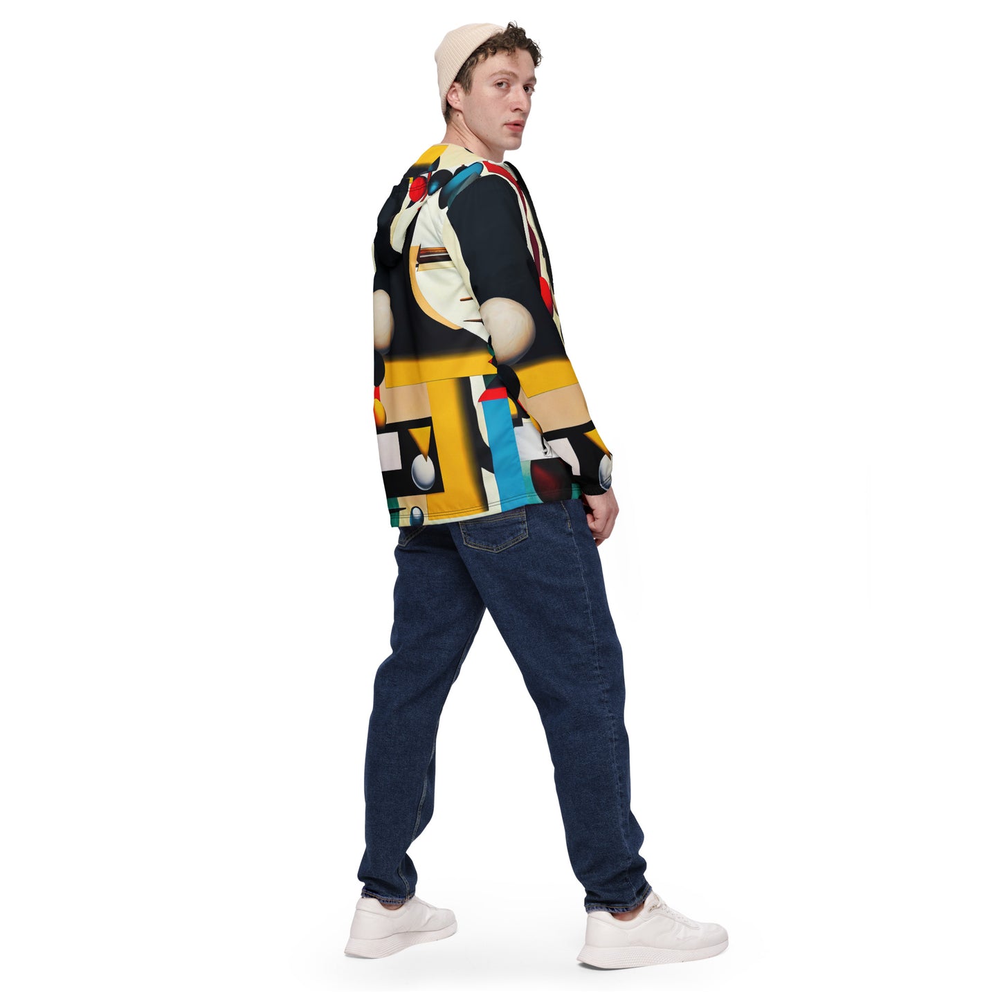 DMV 0055 Retro Art Men’s windbreaker