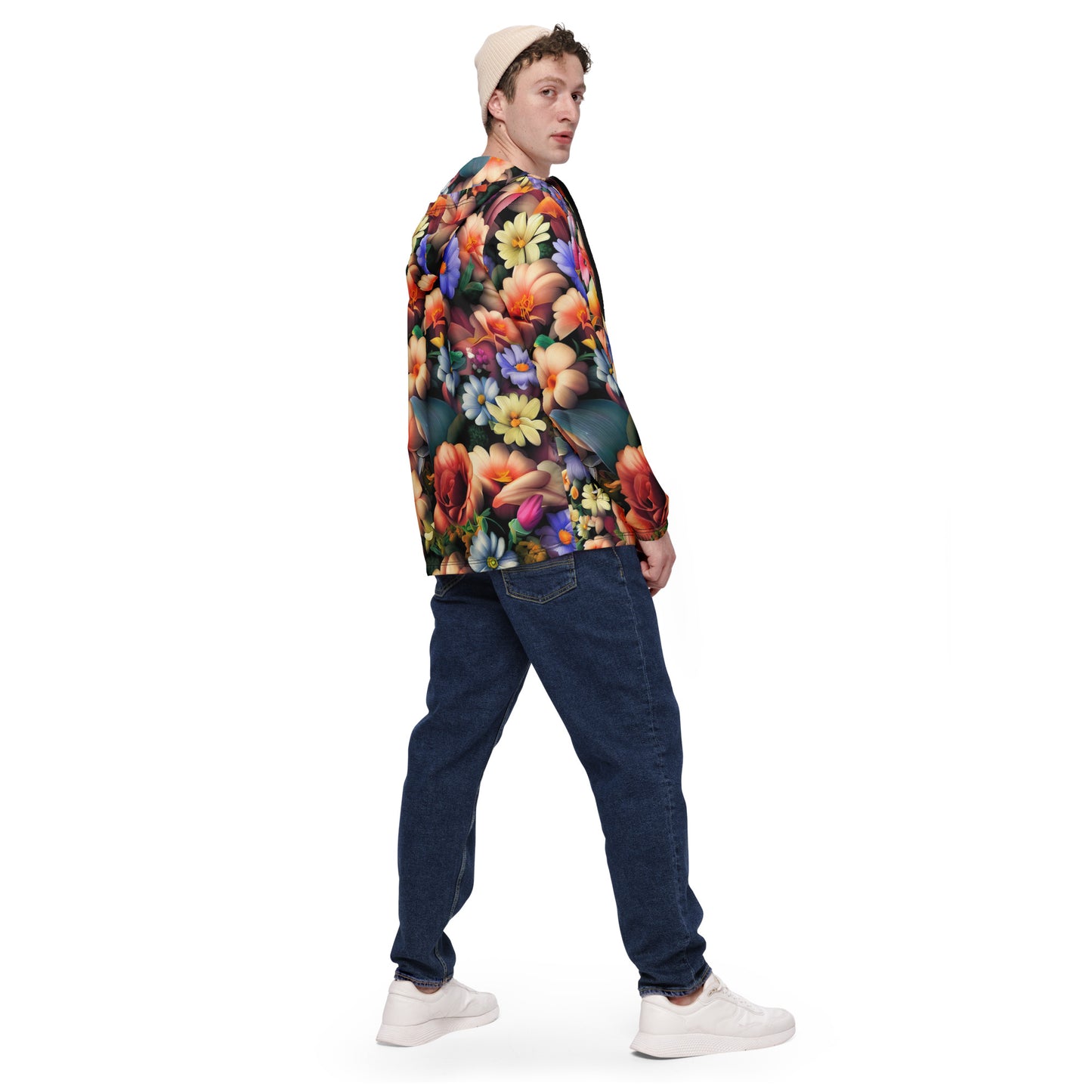 DMV 0043 Floral Men’s windbreaker