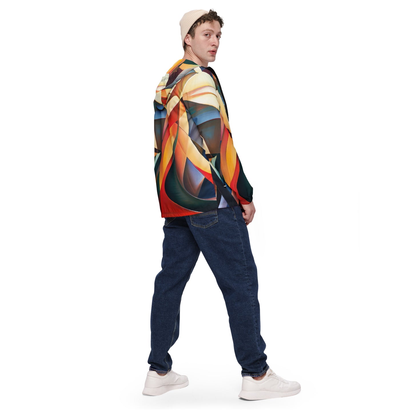 DMV 0015 Abstract Art Men’s windbreaker