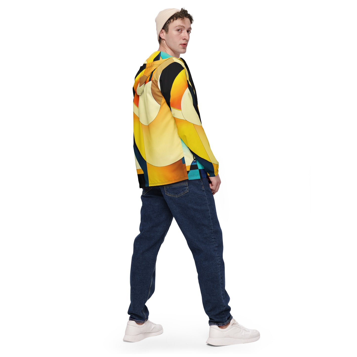 DMV 0222 Retro Art Men’s windbreaker