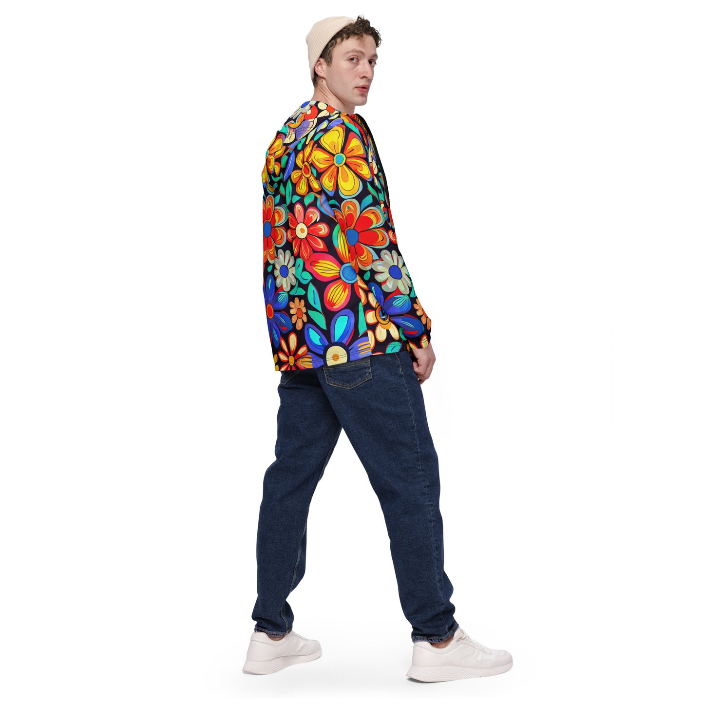 DMV 0257 Floral Men’s windbreaker