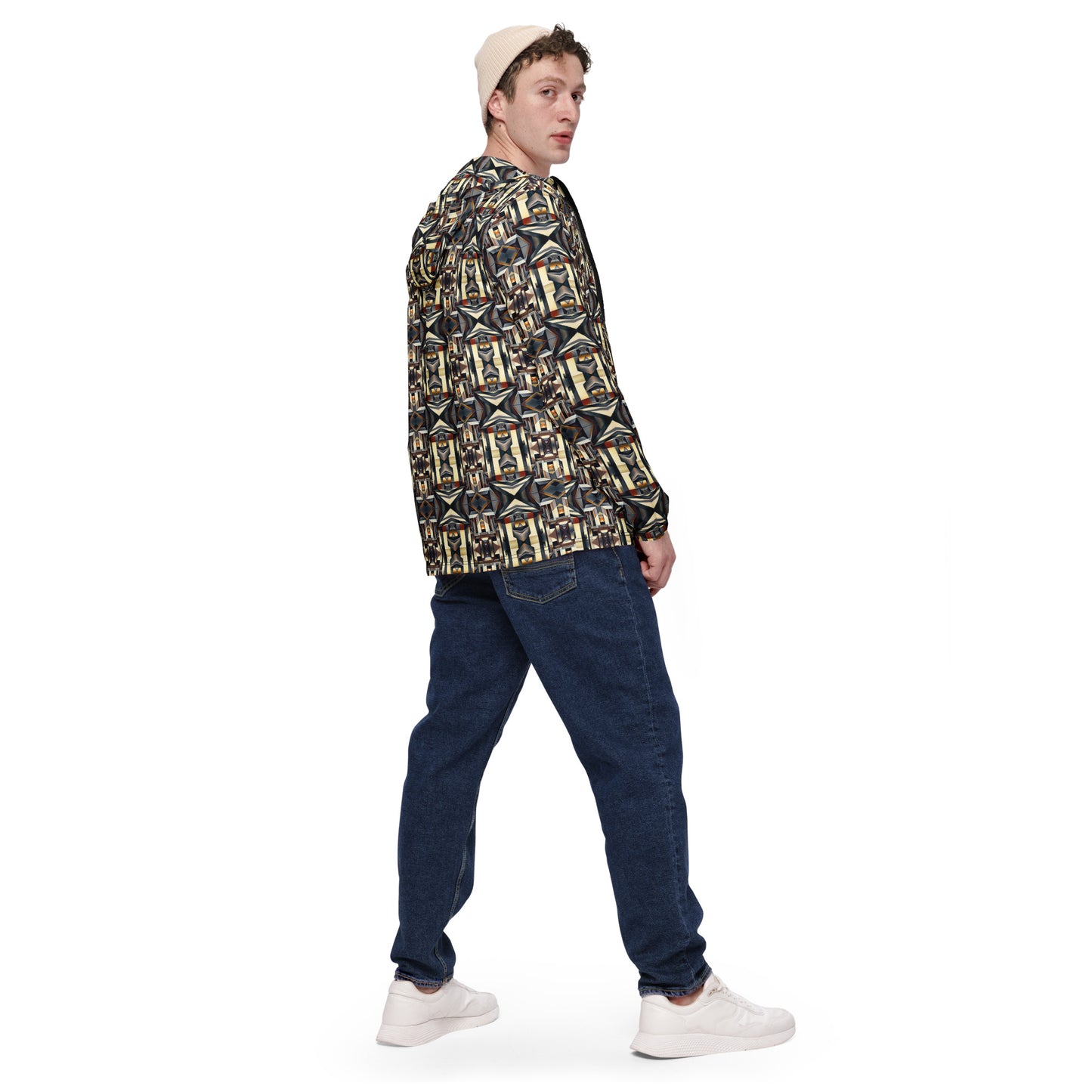 DMV 0133 Conceptual Artsy Men’s windbreaker