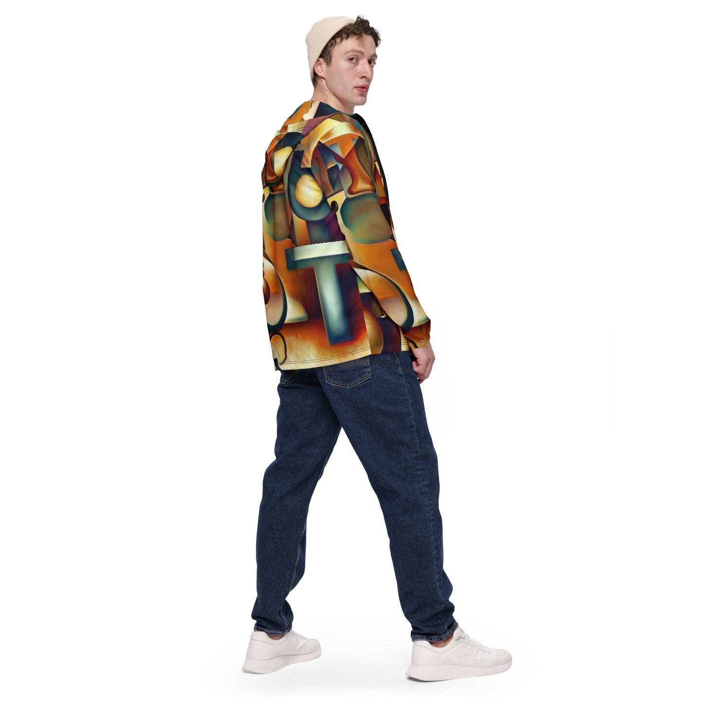 DMV 0143 Retro Art Men’s windbreaker