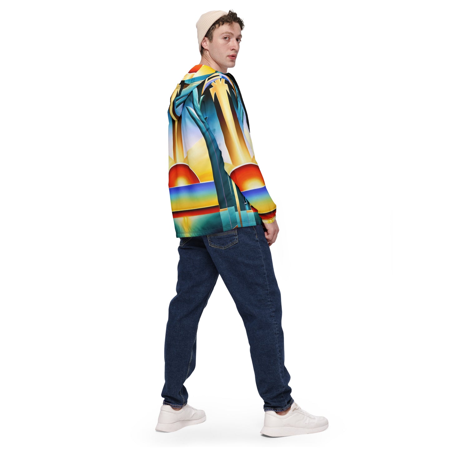 DMV 0262 Retro Art Men’s windbreaker