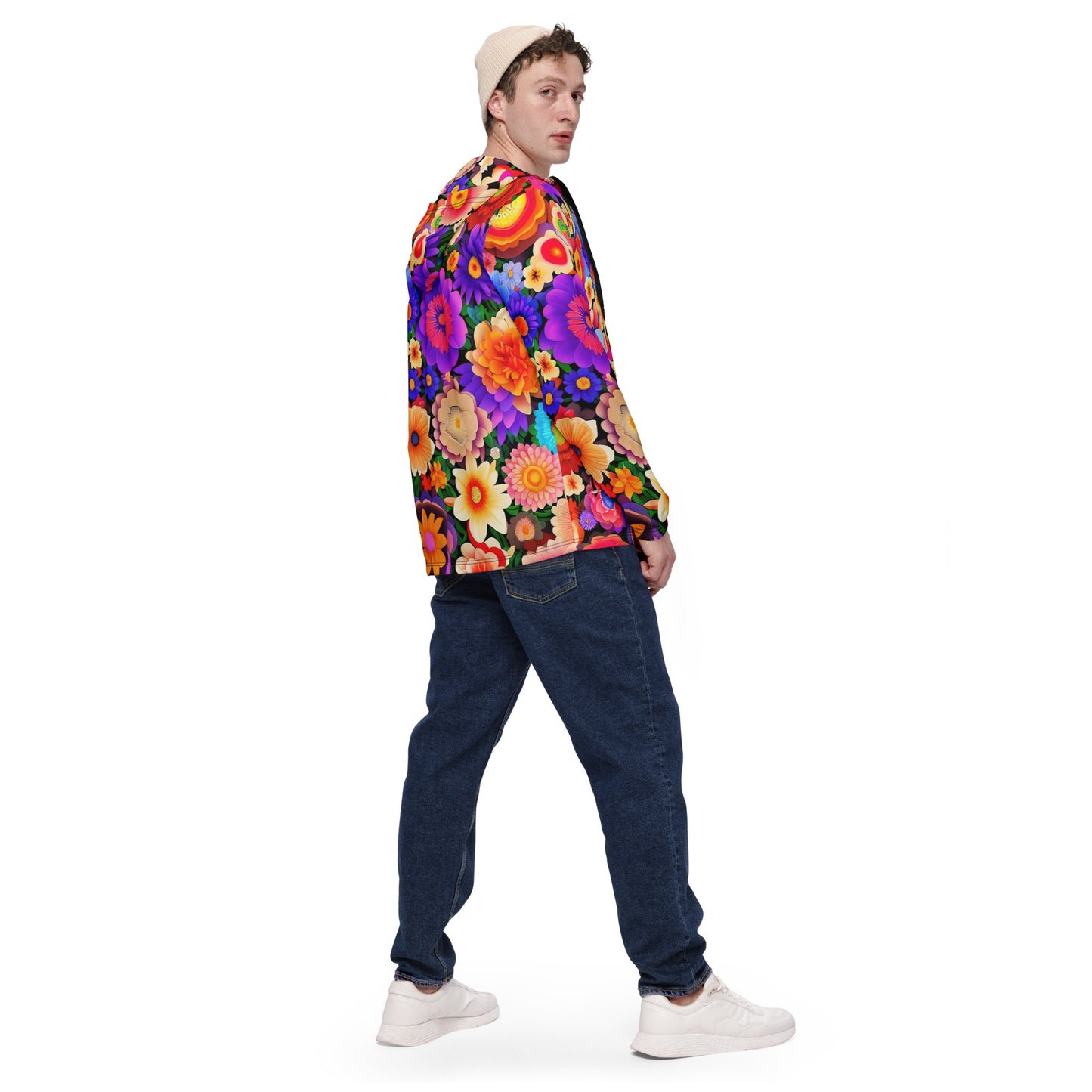 DMV 0309 Floral Men’s windbreaker