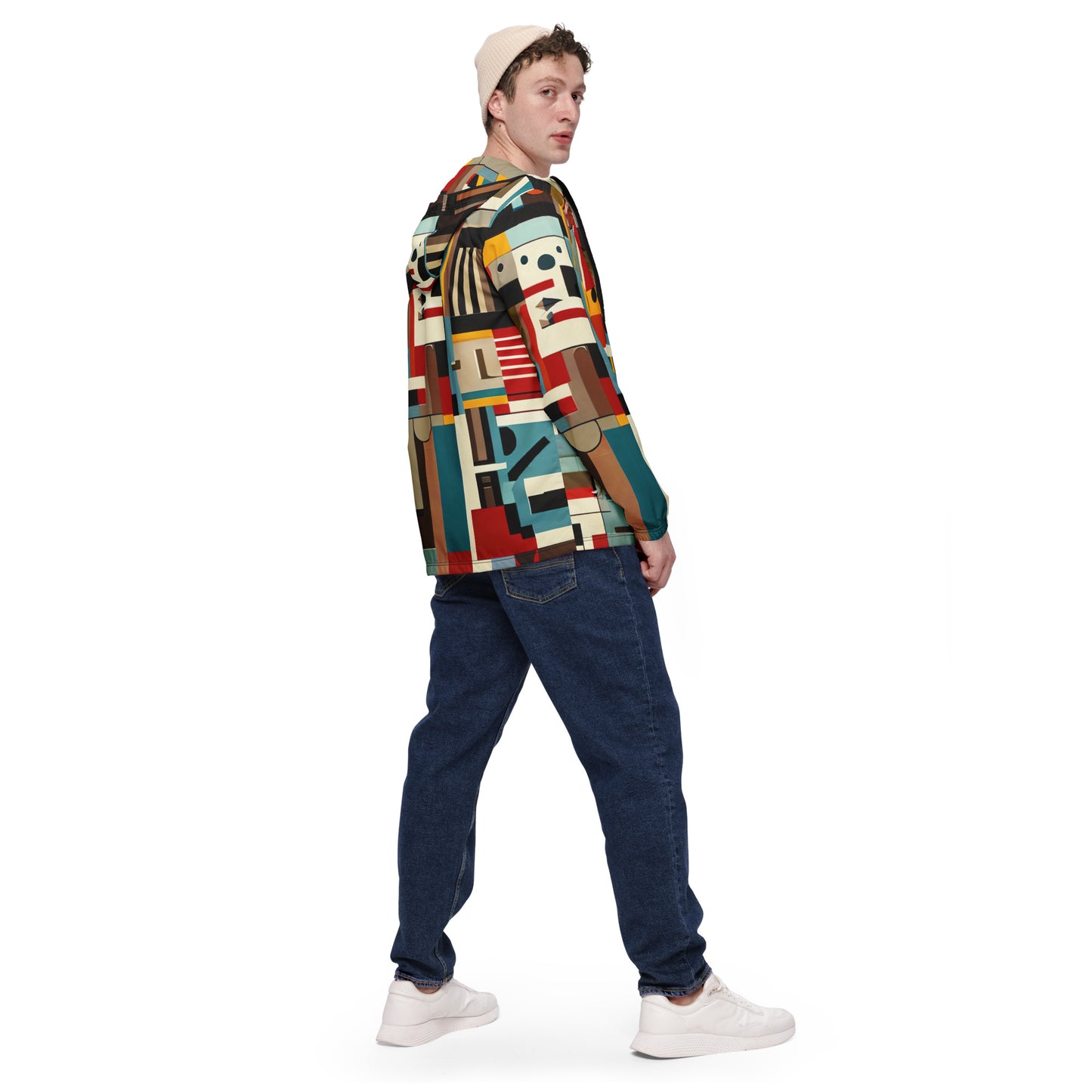 DMV 0413 Abstract Art Men’s windbreaker