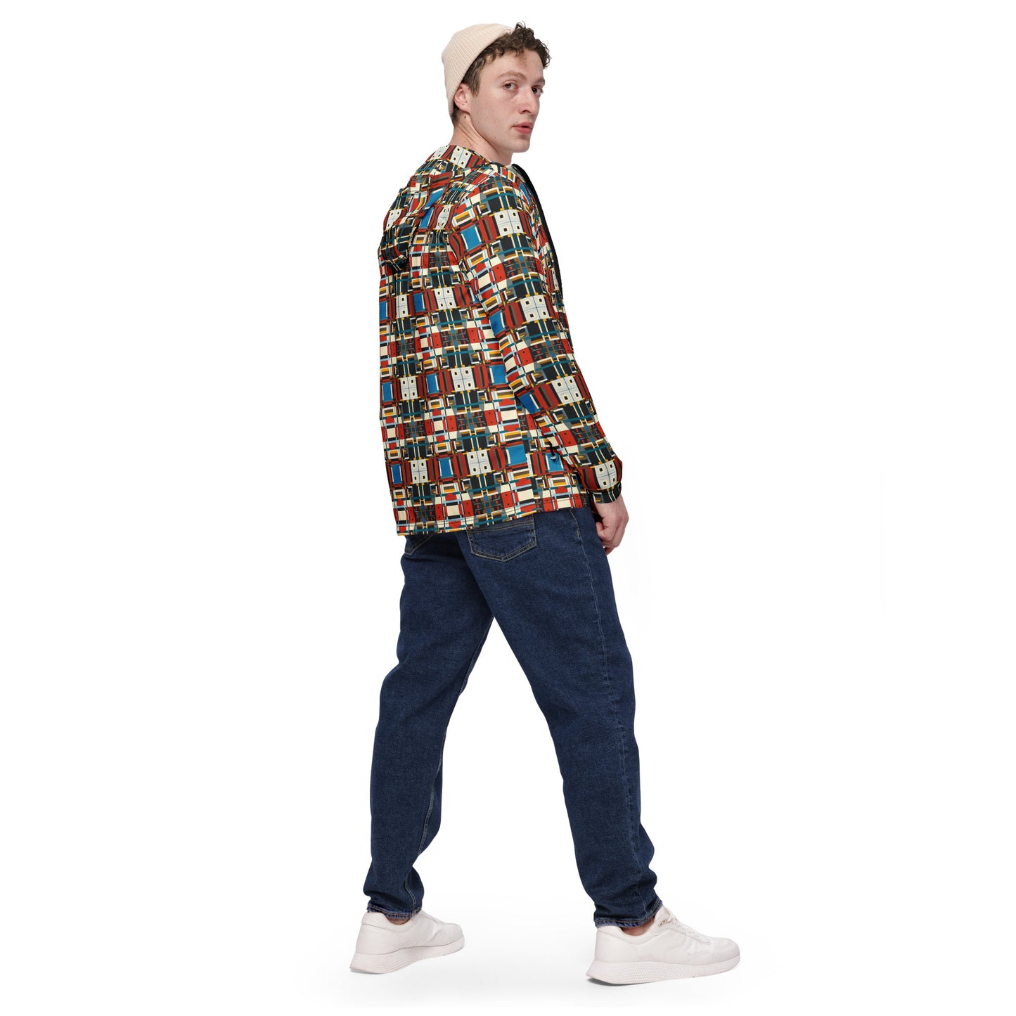 DMV 0410 Geo Boho Men’s windbreaker