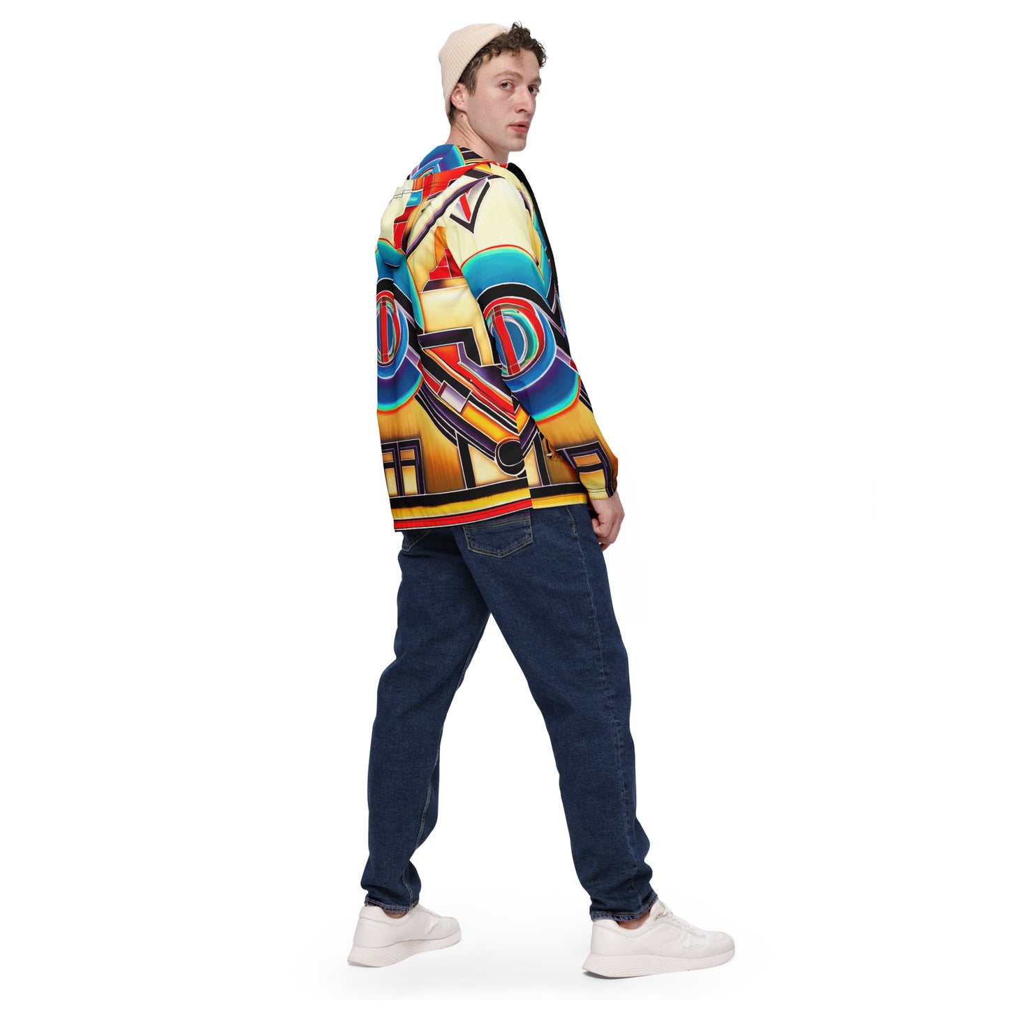 DMV 0572 Retro Art Men’s windbreaker