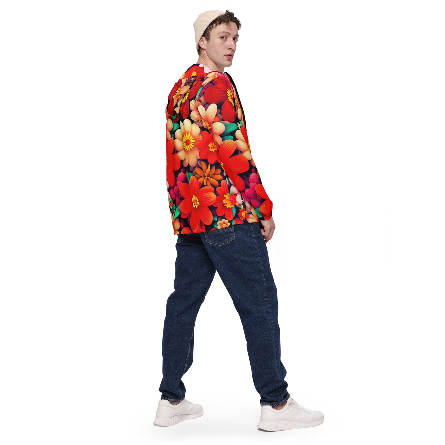 DMV 0324 Floral Men’s windbreaker