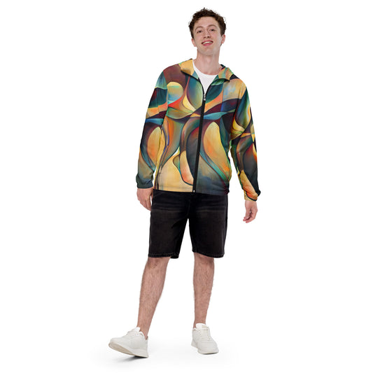 DMV 0243 Abstract Art Men’s windbreaker