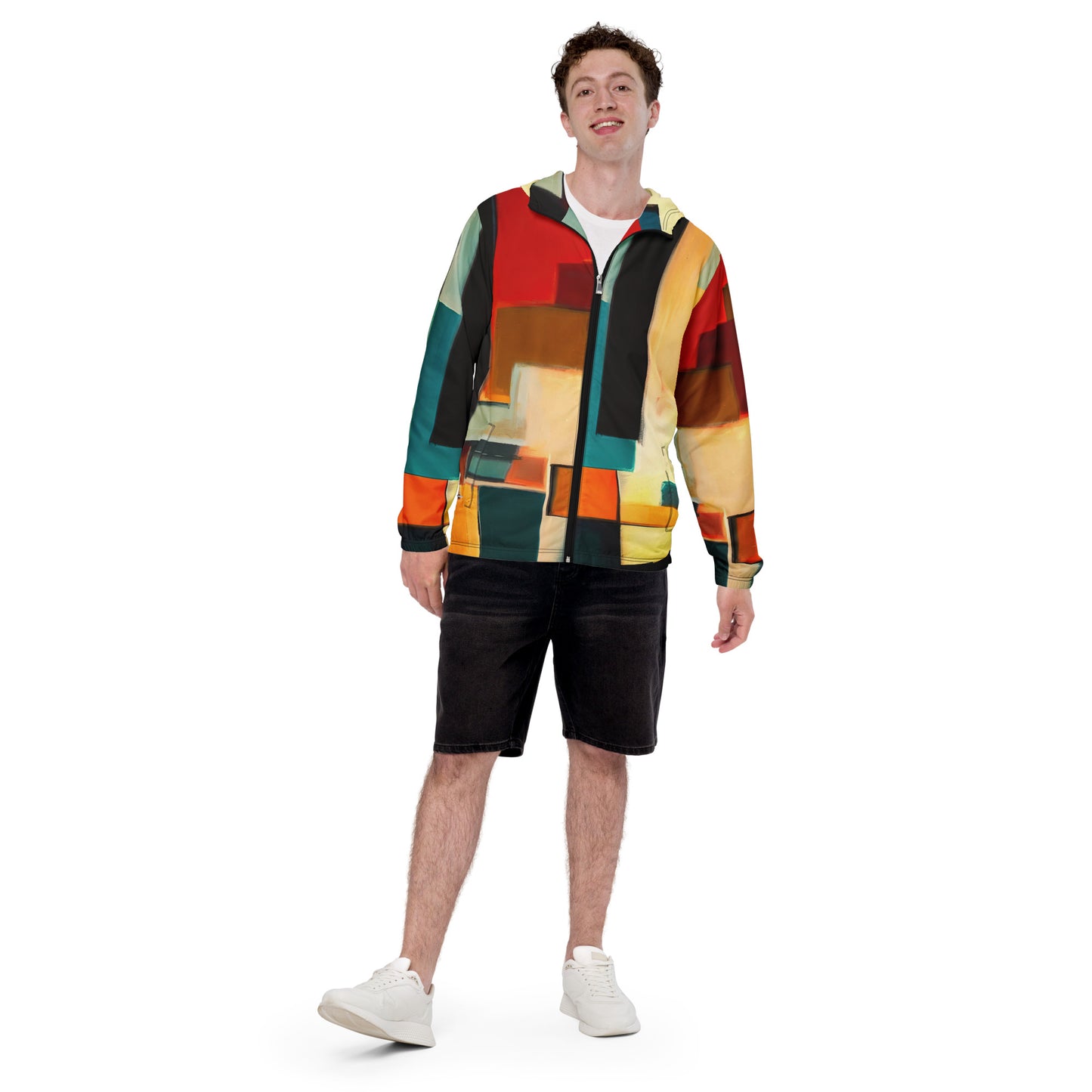 DMV 0282 Abstract Art Men’s windbreaker