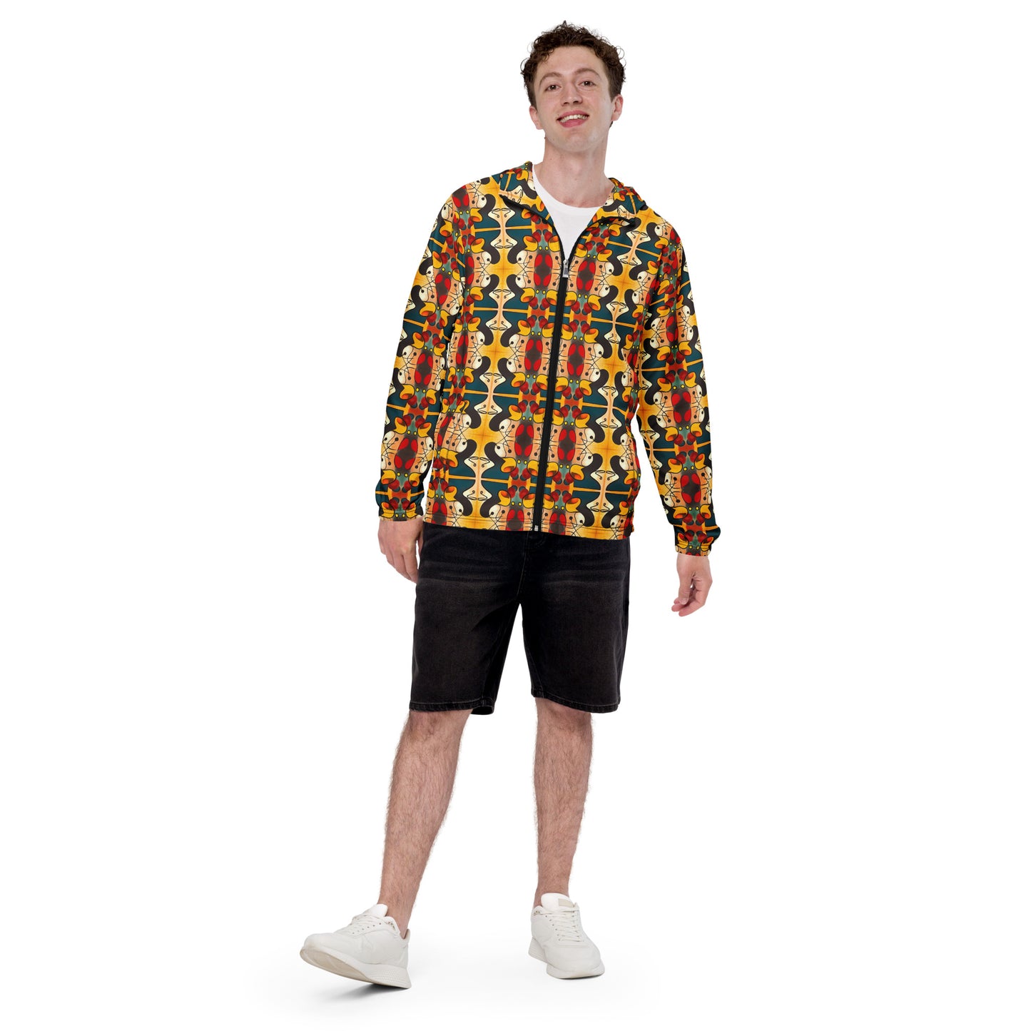 DMV 0281 Vintage Artsy Men’s windbreaker