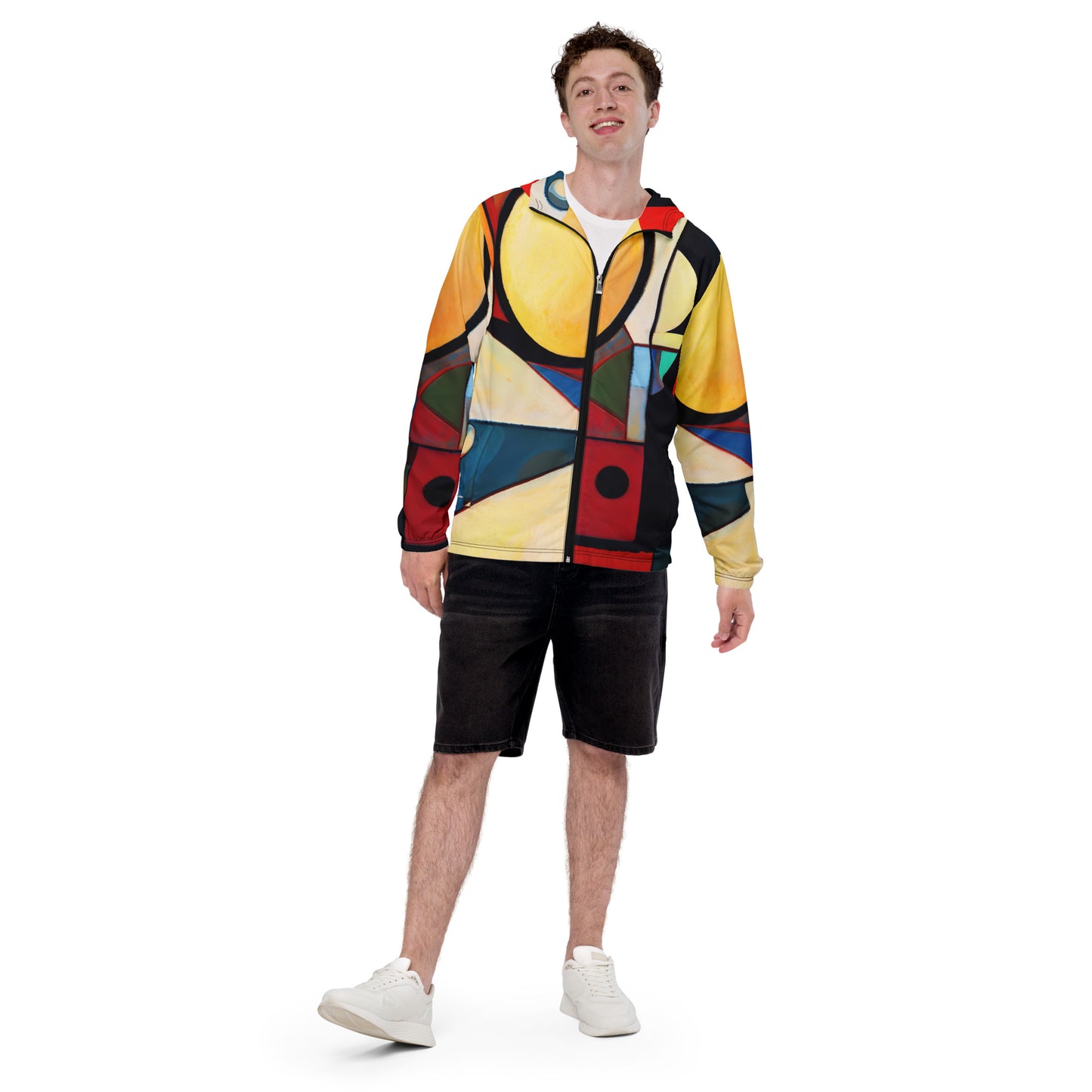 DMV 0209 Abstract Art Men’s windbreaker