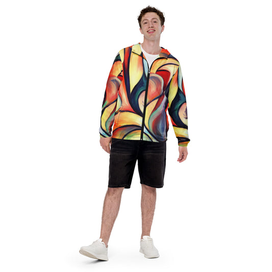 DMV 0277 Abstract Art Men’s windbreaker