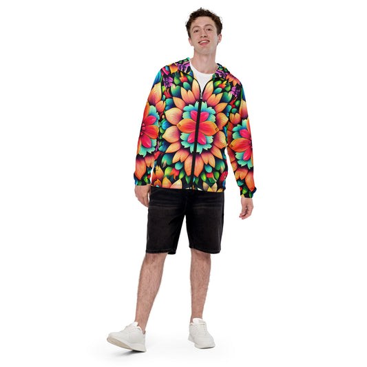 DMV 0020 Floral Men’s windbreaker