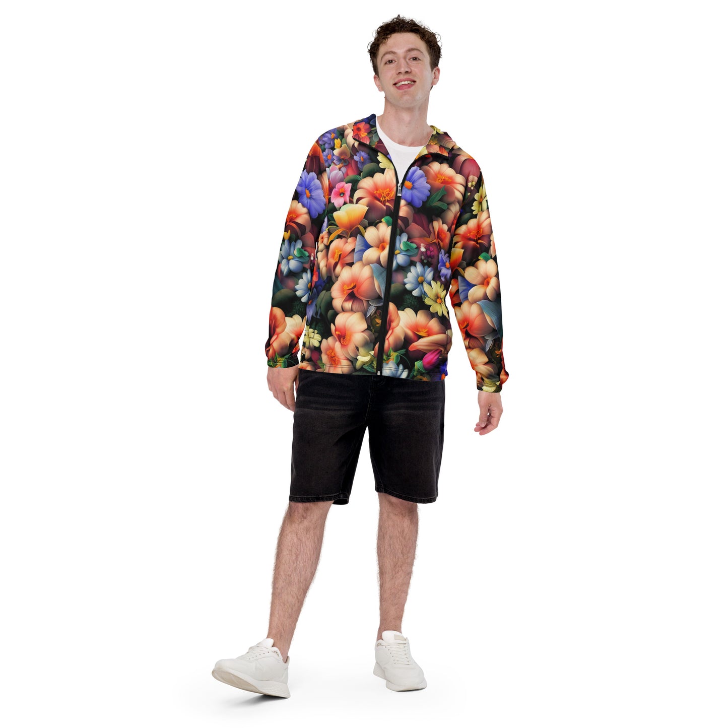 DMV 0043 Floral Men’s windbreaker