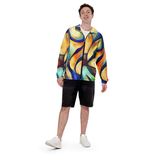 DMV 0162 Abstract Art Men’s windbreaker