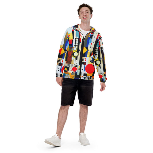 DMV 0124 Retro Art Men’s windbreaker