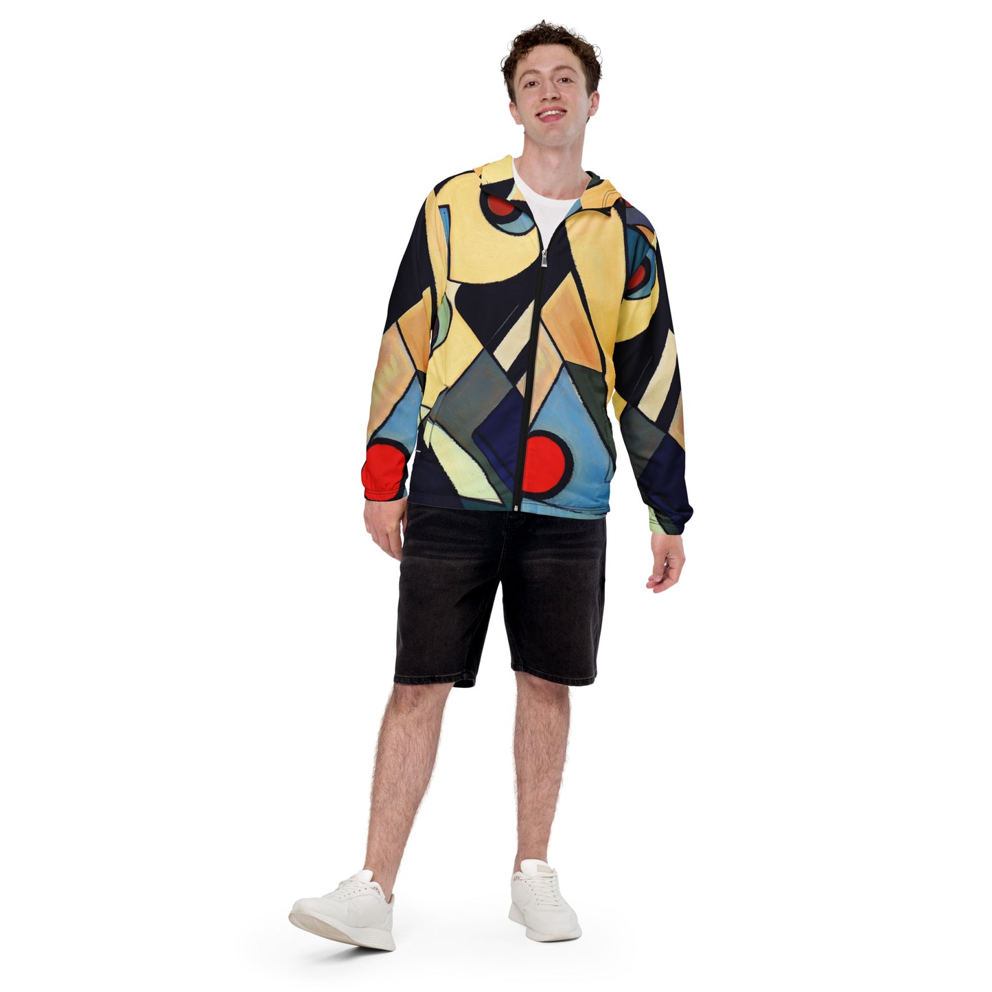 DMV 0234 Abstract Art Men’s windbreaker