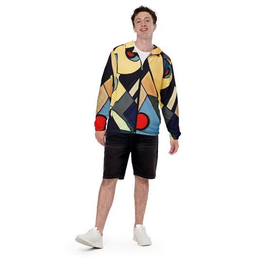 DMV 0234 Abstract Art Men’s windbreaker