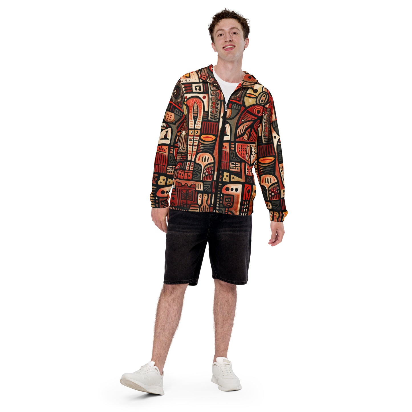 DMV 0107 Retro Art Men’s windbreaker