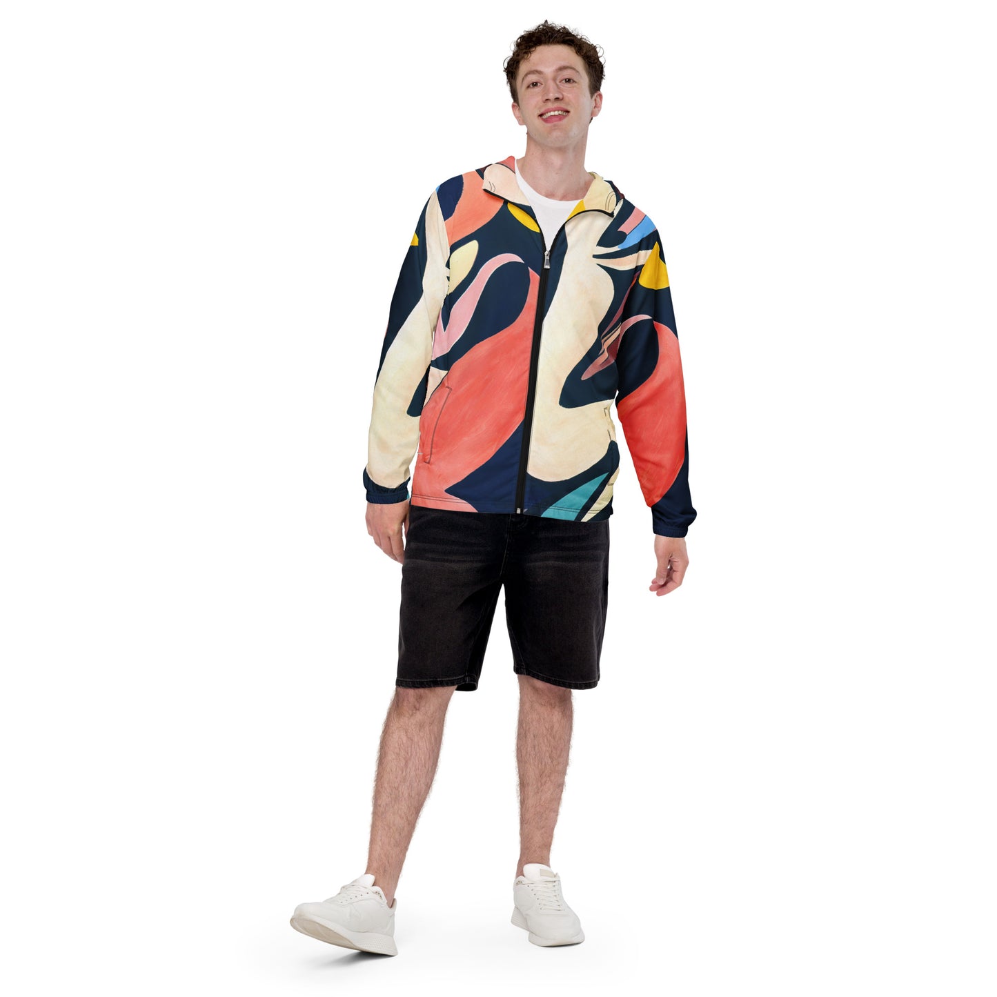 DMV 0175 Abstract Art Men’s windbreaker