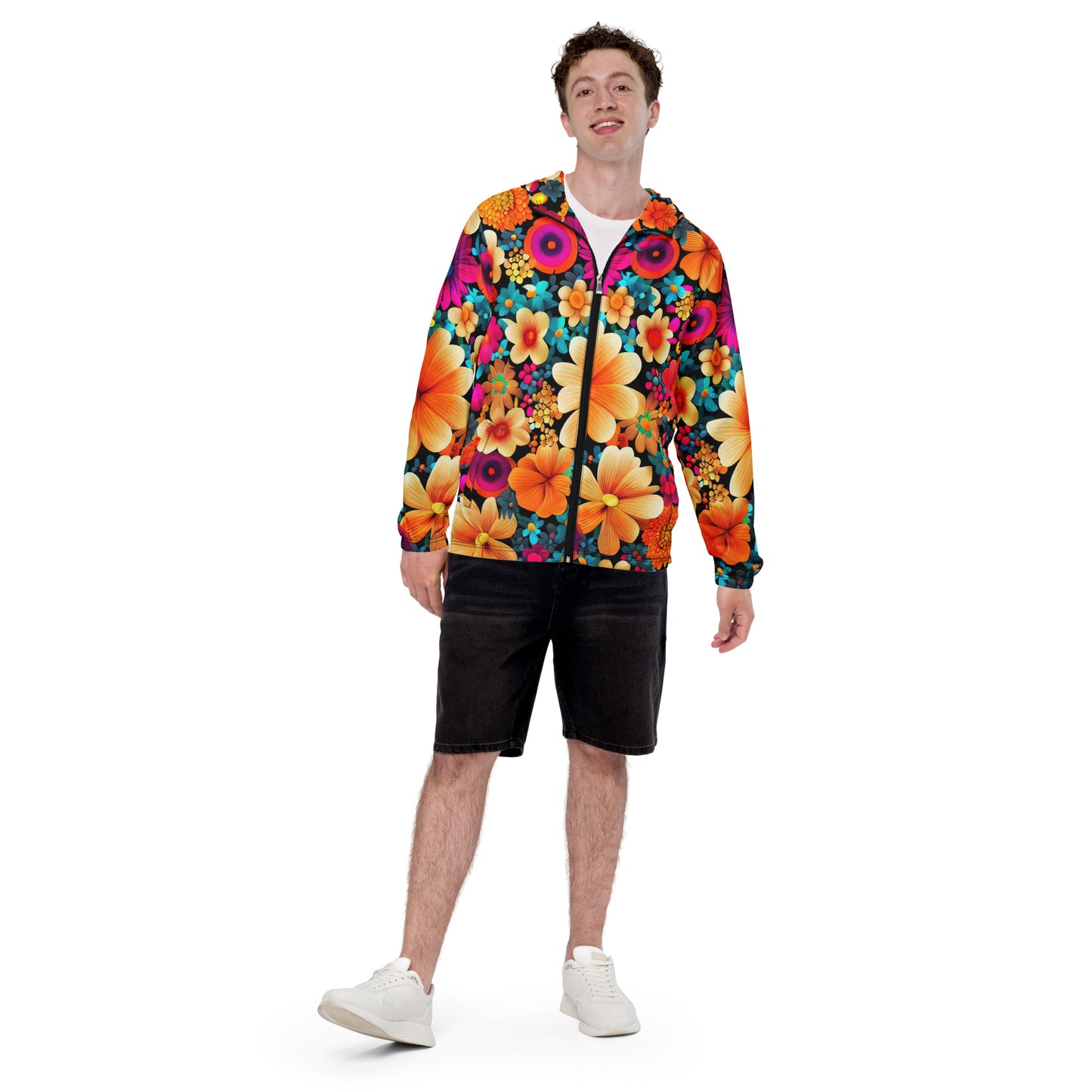 DMV 0259 Floral Men’s windbreaker