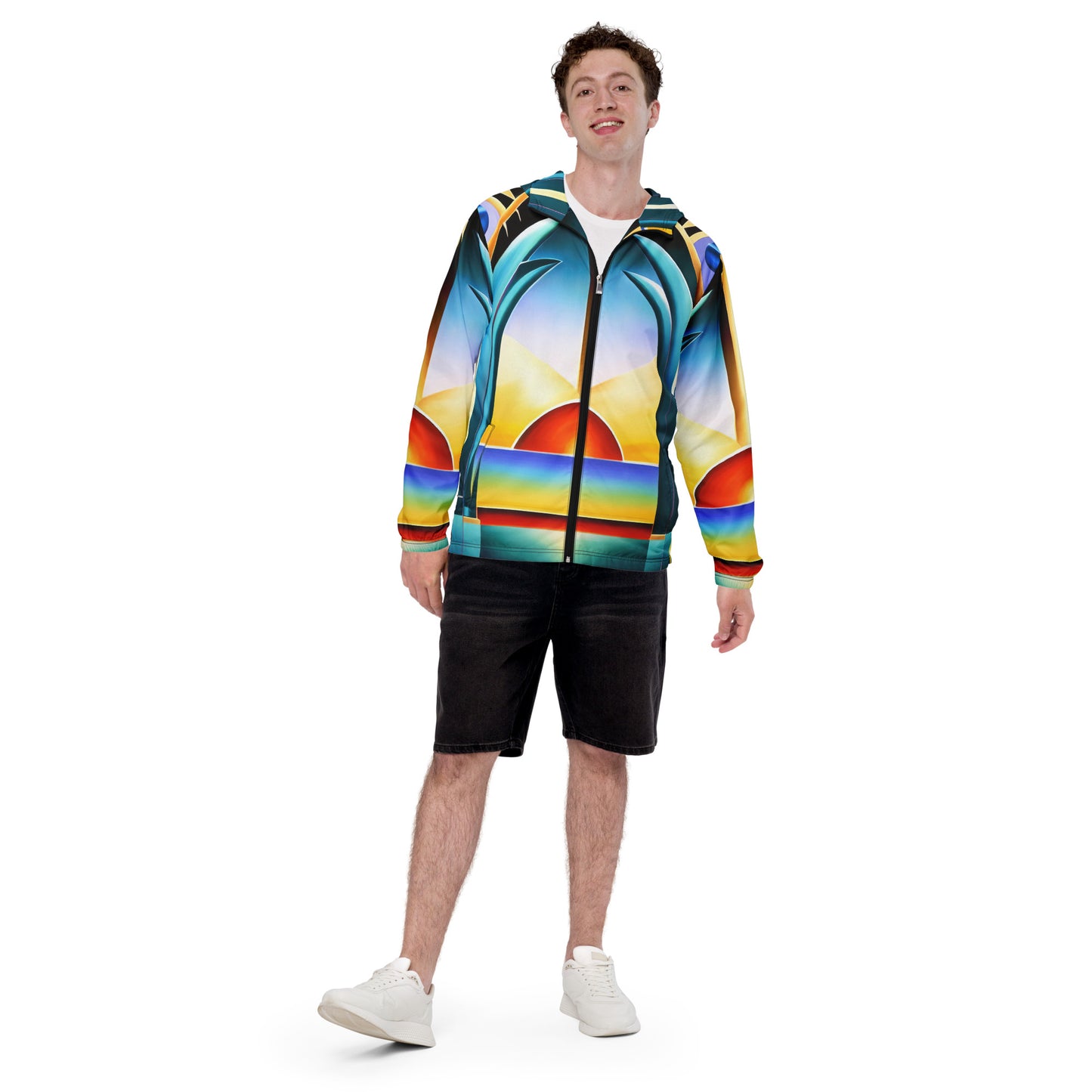 DMV 0262 Retro Art Men’s windbreaker