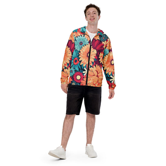 DMV 0293 Floral Men’s windbreaker