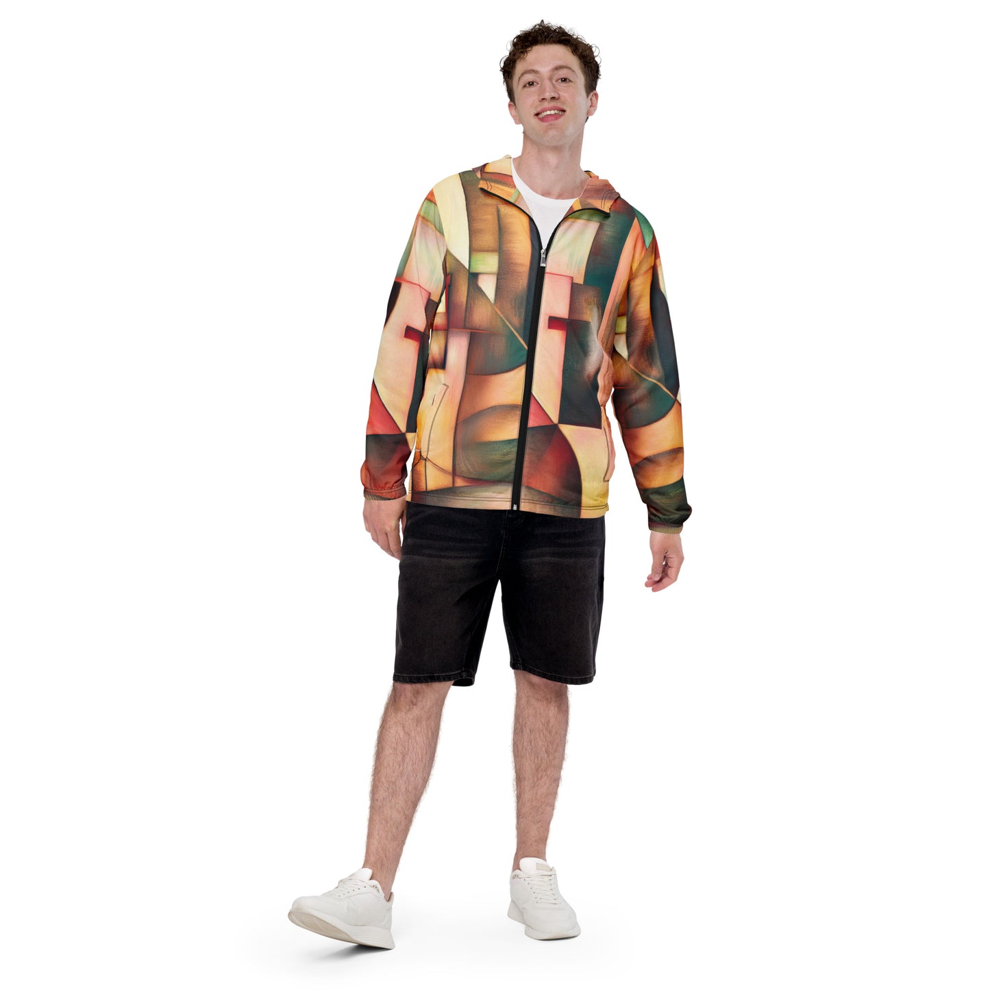 DMV 0489 Abstract Art Men’s windbreaker