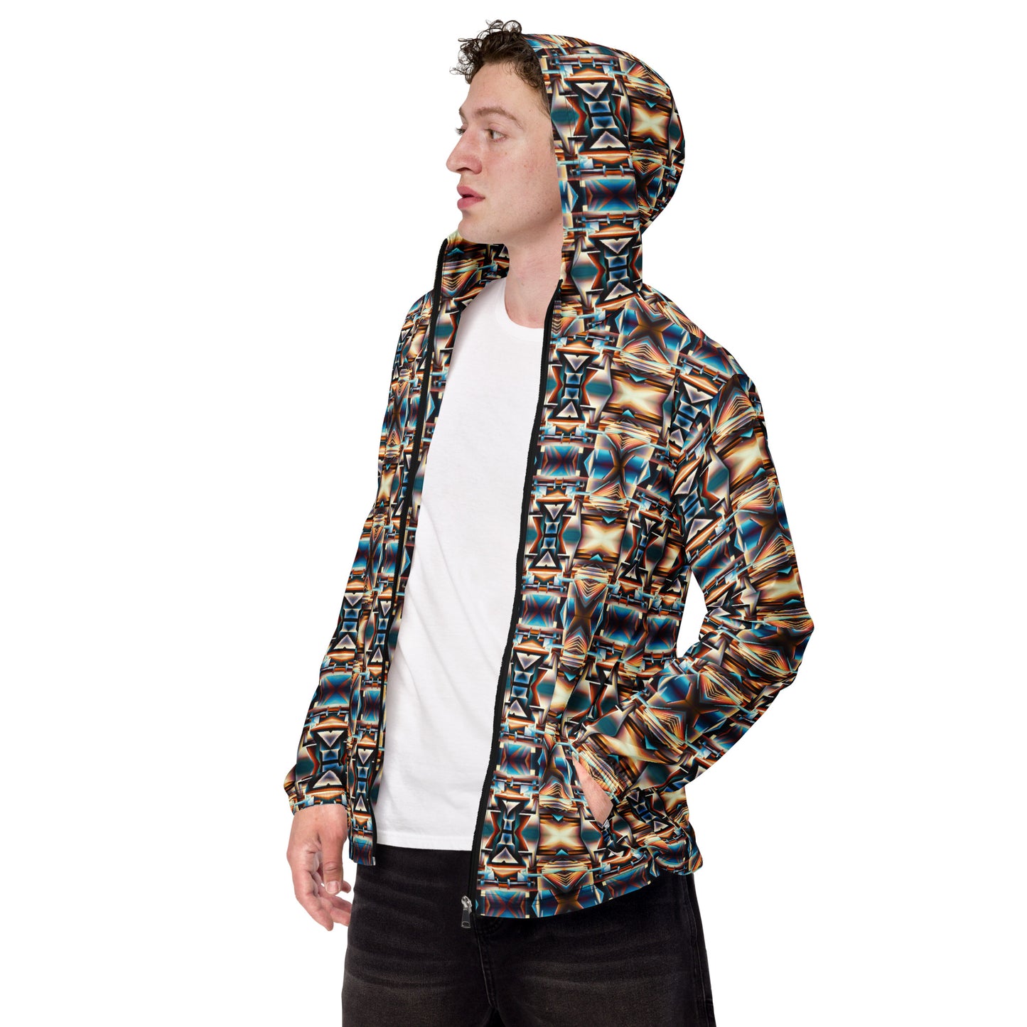 DMV 0275 Conceptual Artsy Men’s windbreaker