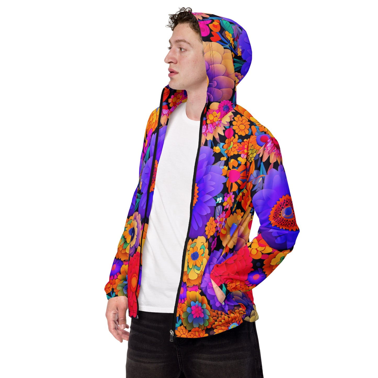 DMV 0220 Floral Men’s windbreaker