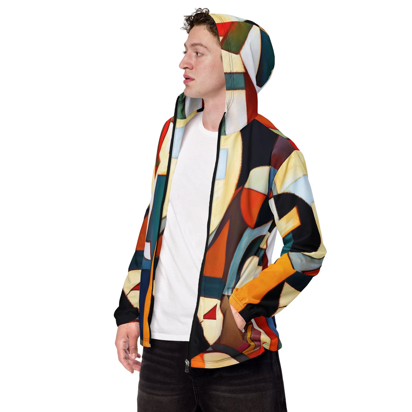 DMV 0025 Abstract Art Men’s windbreaker