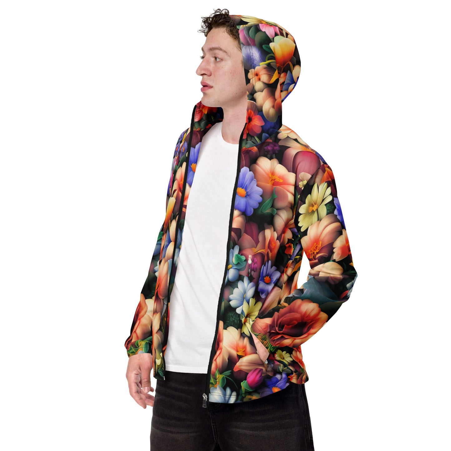 DMV 0043 Floral Men’s windbreaker