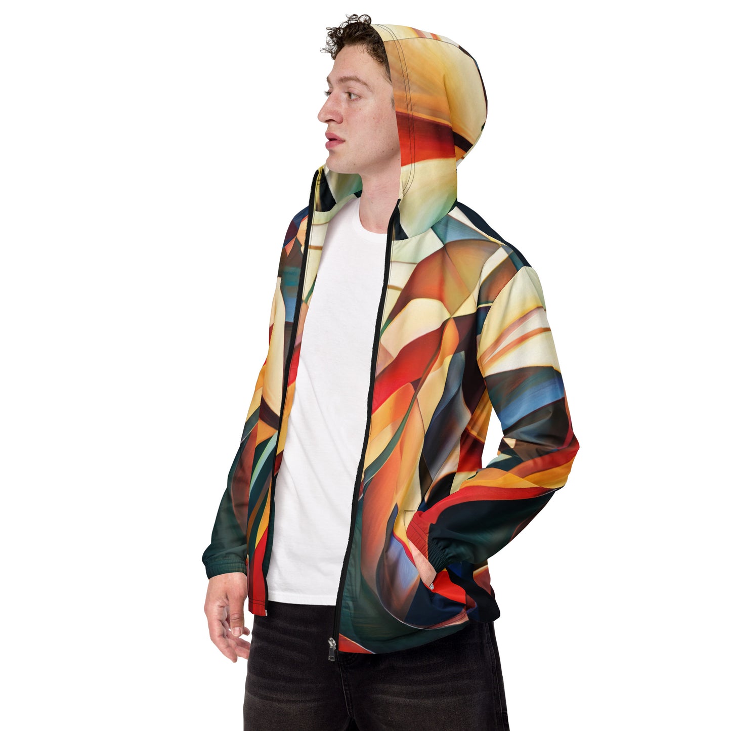 DMV 0015 Abstract Art Men’s windbreaker