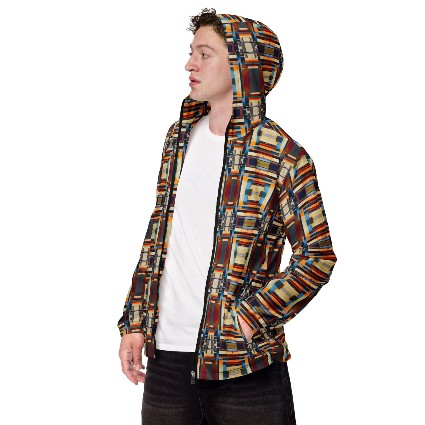 DMV 0244 Geo Boho Men’s windbreaker