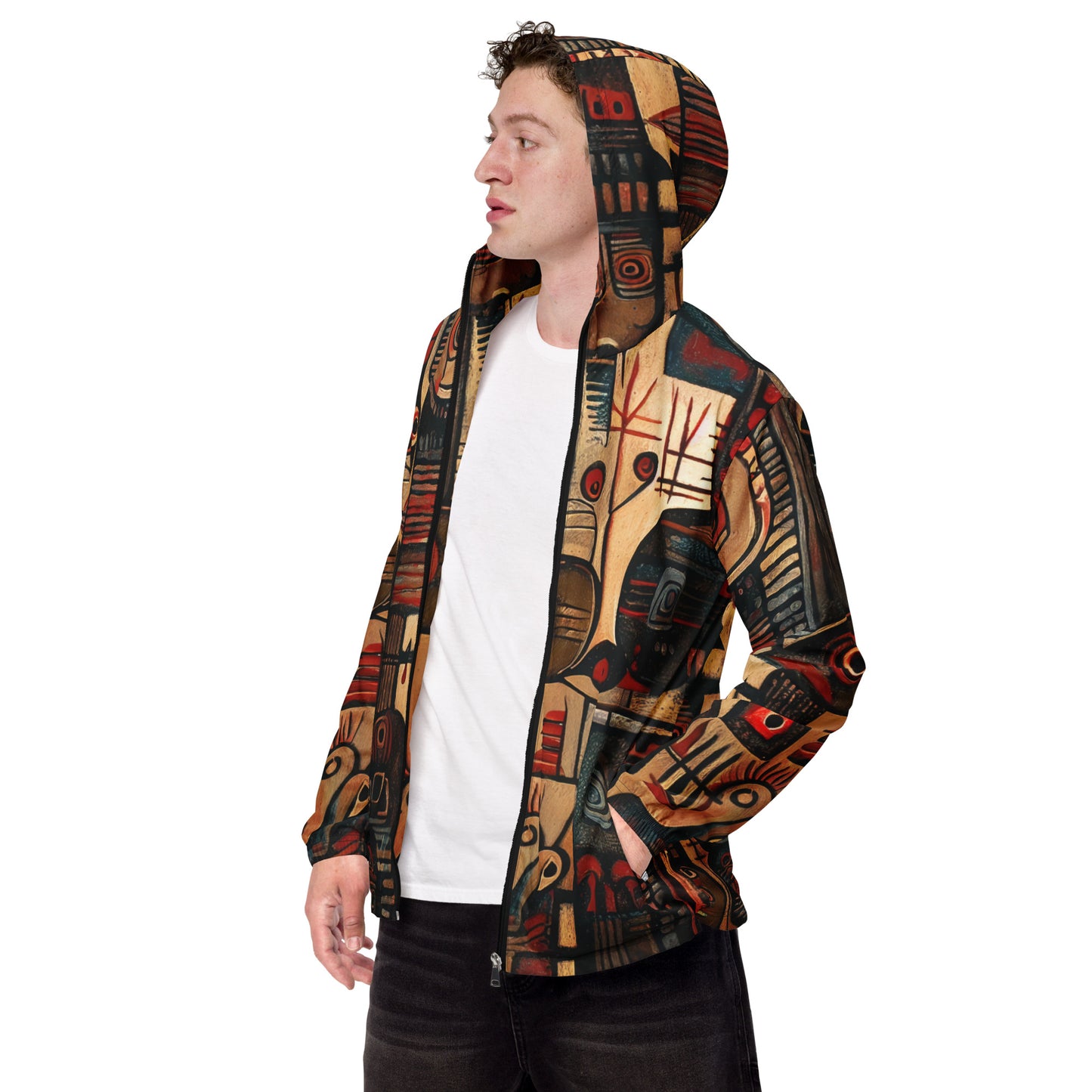 DMV 0256 Retro Art Men’s windbreaker